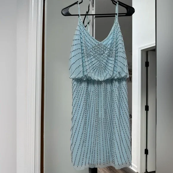 Xscape | Dresses | Elegant Blue Beaded Dress Xscape | Poshmark